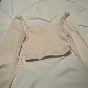 Divided Cropped Shirt